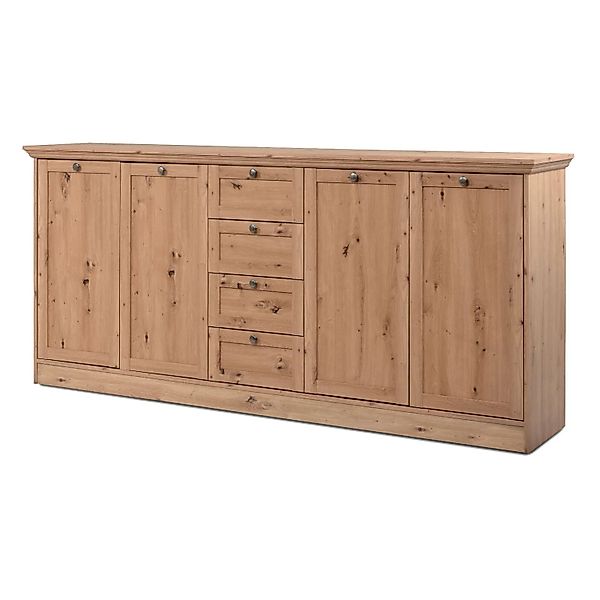 Furn.Design Sideboard Eiche Artisan 200 cm Viel Stauraum Rubik günstig online kaufen