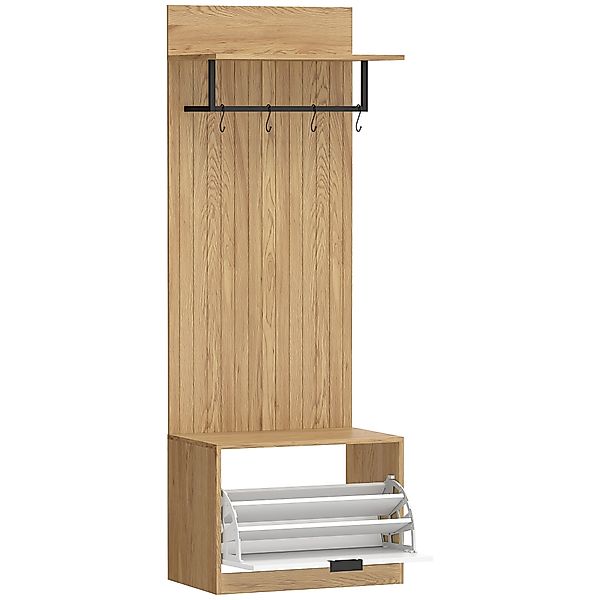 HOMCOM Garderobe für den Eingangsbereich mit Klapp-Schuhschrank, Garderoben günstig online kaufen