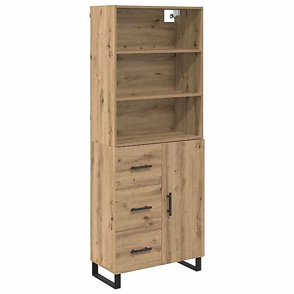 vidaXL Highboard Artisan-Eiche 69,5 x 34 x 180 cm Holzwerkstoff 3415988 günstig online kaufen