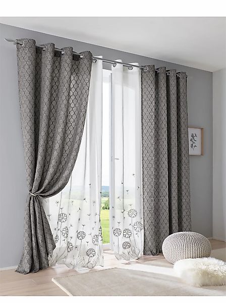 heine home Vorhang Ösen 1 Stk. tlg. günstig online kaufen