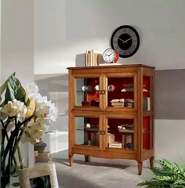 JVmoebel Vitrine Braun Vitrine Design Klassischer Wohnzimmer Italienische M günstig online kaufen