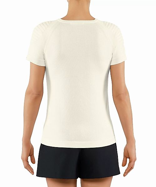 FALKE Damen T-Shirt Rundhals, L, Weiß, Uni, Baumwolle, 64084-204004 günstig online kaufen