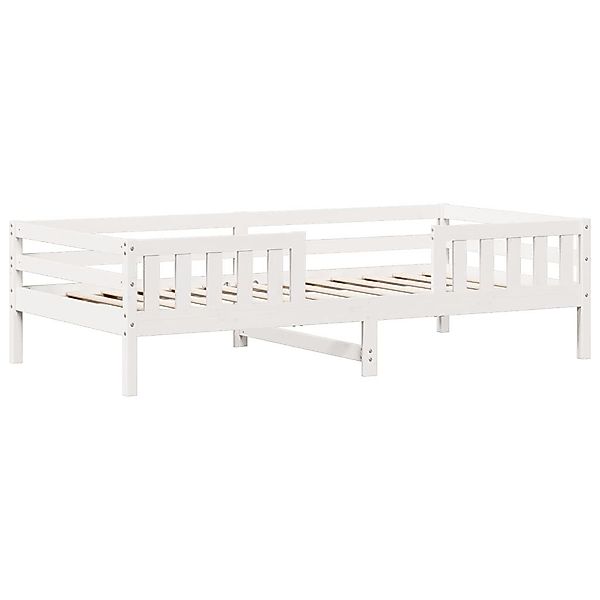 vidaXL Bett Massivholzbett ohne Matratze Weiß günstig online kaufen