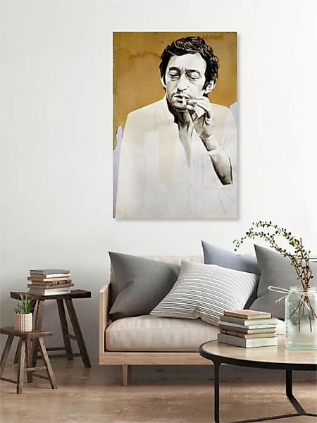 Poster / Leinwandbild - Serge Gainsbourg günstig online kaufen