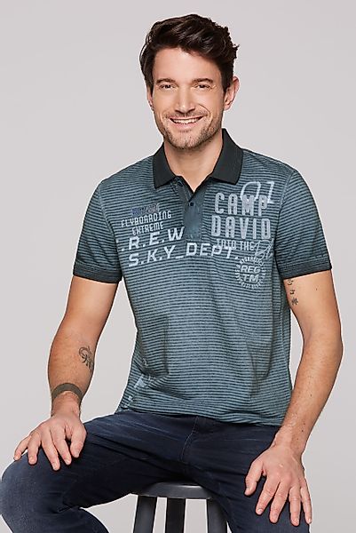 CAMP DAVID Poloshirt, mit Seitenschlitze günstig online kaufen