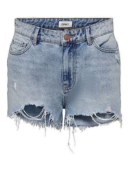 ONLY Jeansshorts Kurze High Waist Denim Jeans Shorts Destroyed Design ONLPA günstig online kaufen