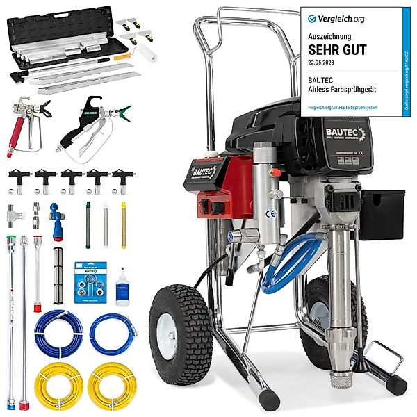 BAUTEC Farbsprühgerät Airless 384 mit Kolbenpumpe günstig online kaufen