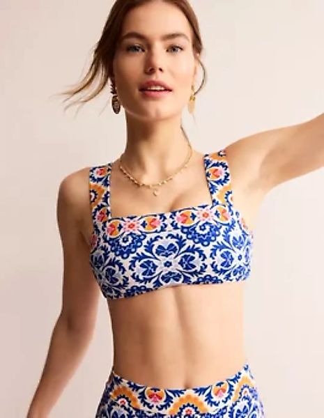 Bikini-Oberteil mit quadratischem Ausschnitt Damen Boden, Surf the Web, Mos günstig online kaufen