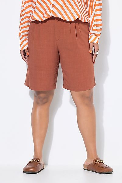 Studio Untold Shorts Leinenmix-Bermuda Wide Legs günstig online kaufen