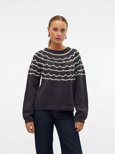 Vero Moda Rundhalspullover VMCHARMAINE LS O-NECK günstig online kaufen