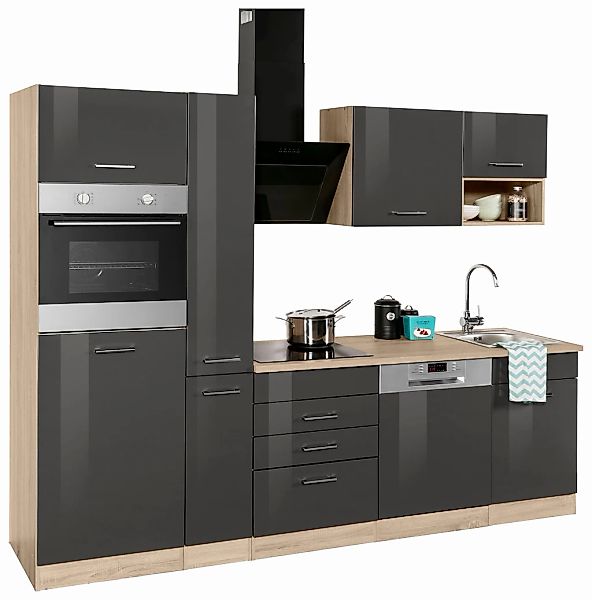 KOCHSTATION Küchenzeile "KS-Haiti" mit E-Geräten, Breite 260 cm günstig online kaufen