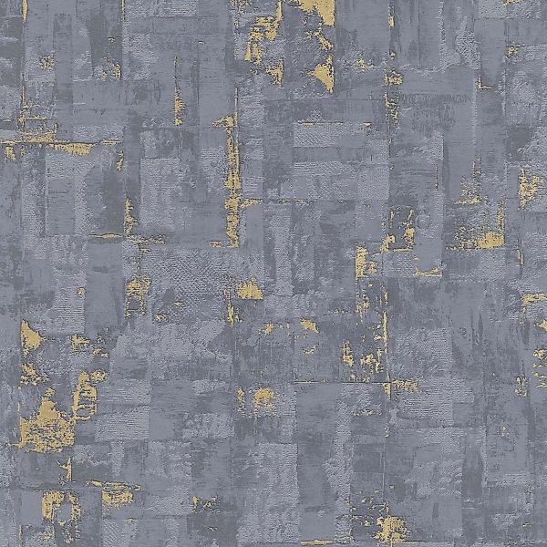 Bricoflor Rost Tapete in Grau Gold Industrial Vliestapete für Wohnzimmer un günstig online kaufen