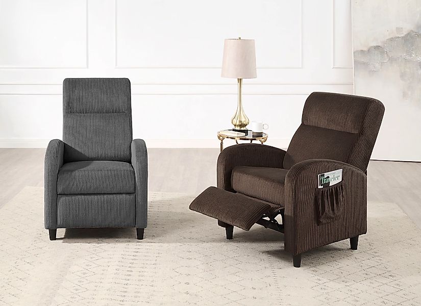 ATLANTIC home collection Relaxsessel "Tom" mit Relaxfunktion, inklusive sei günstig online kaufen