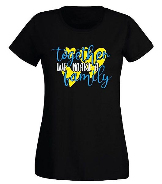 G-graphics T-Shirt Damen T-Shirt - Together we make a family Slim-fit, mit günstig online kaufen