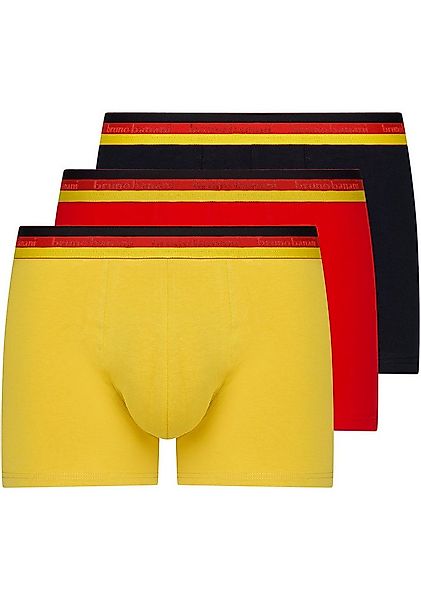 Bruno Banani Retro Pants Golden Goal (3er Pack) mit mehrfarbigem Bund günstig online kaufen