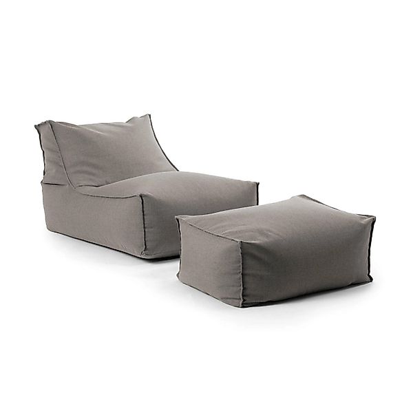 mokebo Outdoor Sitzsack und Pouf Der Sundowner Bean Bag mit Füllung und Hoc günstig online kaufen