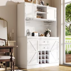 Odikalo Küchenbuffet Küchenschrank Hochschrank Buffetschrank (Küchenschrank günstig online kaufen