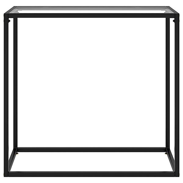 vidaXL Konsolentisch Transparent 80x35x75 cm Hartglas Modell 1 günstig online kaufen