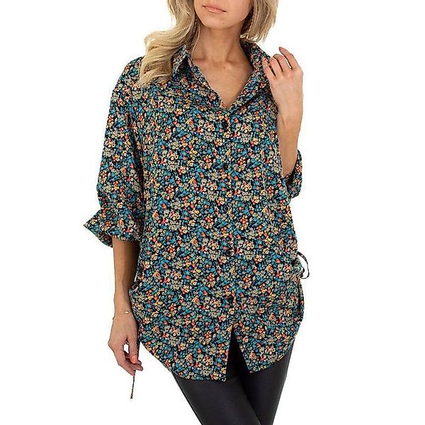 Ital-Design Longbluse Damen Boho/Hippie Hemd Zierschleife günstig online kaufen