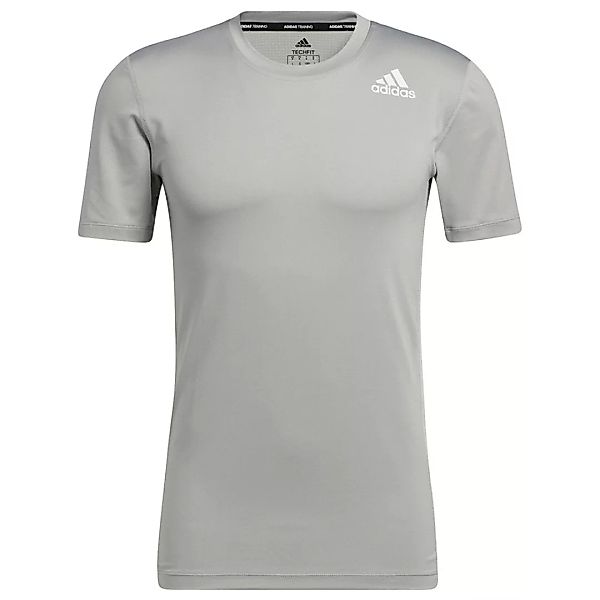 Adidas Tech-fit Kurzarm T-shirt XS Mgh Solid Grey günstig online kaufen