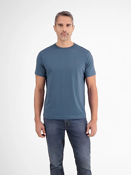 LERROS T-Shirt "LERROS Basic T-Shirt mit Logostitch, unifarben" günstig online kaufen