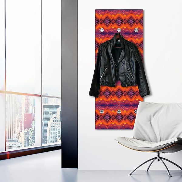 queence Garderobenleiste "Orientalisches Muster" mit 6 Haken, 50 x 120 cm günstig online kaufen