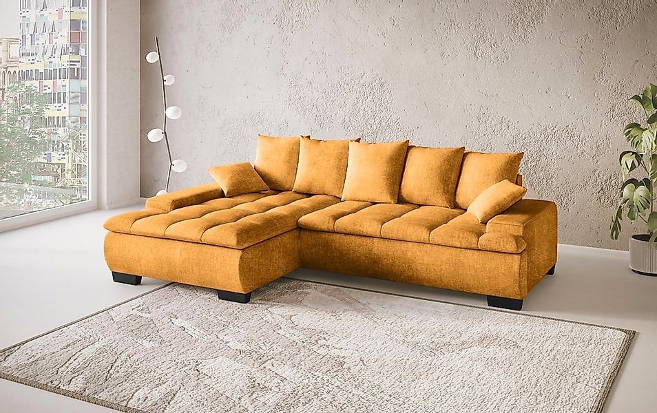 INOSIGN Ecksofa "Haiti II, L-Form", wahlweise mit Schlaffunktion/Bettkasten günstig online kaufen