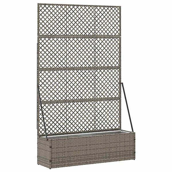 vidaXL Pflanzkübel Grau 105 x 30 x 170 cm Metall 366623 günstig online kaufen