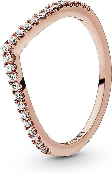 Pandora Fingerring Pandora Funkelnder Wishbone Ring 186316CZ Damenring günstig online kaufen