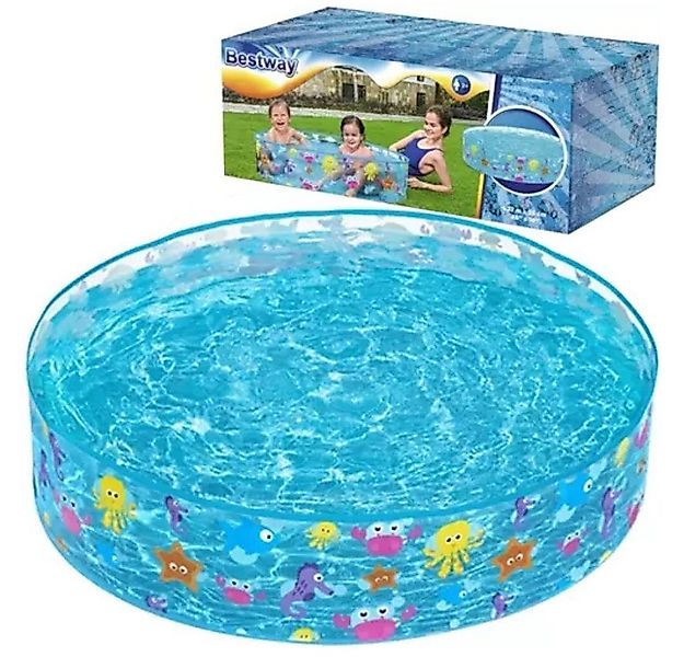 Bestway Rundpool Kinderpool Planschbecken (Spar-Set, 1-tlg., Reparaturfleck günstig online kaufen