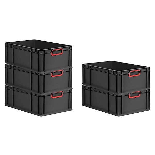 PROREGAL SparSet 5x Eurobox Nextgen Color HxBxT 22x40x60cm 44 Liter Griffe günstig online kaufen