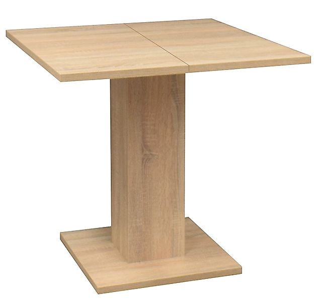 freiraum Säulen-Esstisch Tap (ausziehbar), (ausziehbar) in eiche sägerau - günstig online kaufen