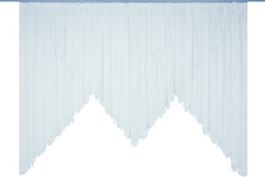 Wirth Gardine "Elena" Faltenband 1 Stk. tlg. veredelt mit echter Plauener S günstig online kaufen