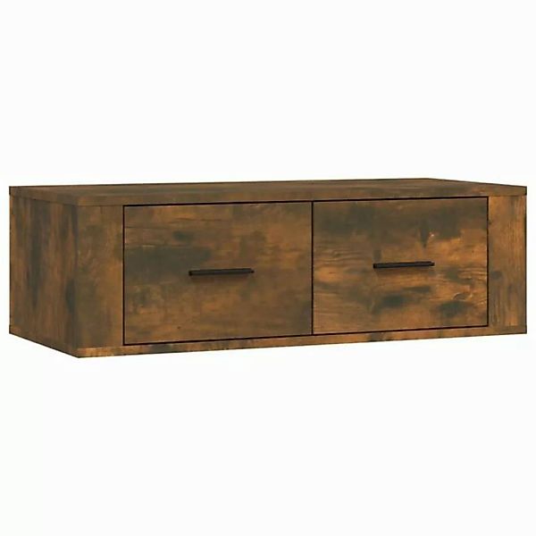 furnicato TV-Schrank TV-Wandschrank Räuchereiche 80x36x25 cm Holzwerkstoff günstig online kaufen