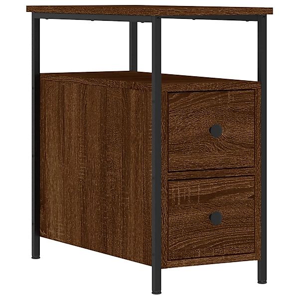 vidaXL Nachttisch Braun Eichen-Optik 30x60x60 cm Holzwerkstoff Modell 1 günstig online kaufen