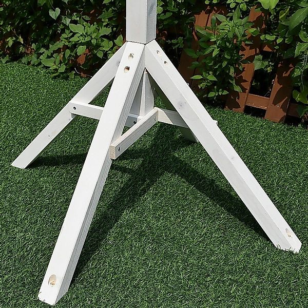 Mucola Vogelhausständer Vogelhausständer Holz Ständer Weiß günstig online kaufen