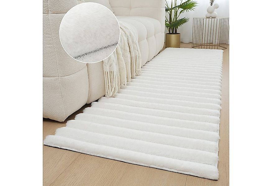 my home Läufer Melanie 67x230cm, Kunstfellteppich, besonders weich, Hoch-Ti günstig online kaufen