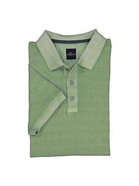 Engbers Poloshirt Herren Poloshirt aus Baumwolle mit Farbeffekt, Hellgruen günstig online kaufen