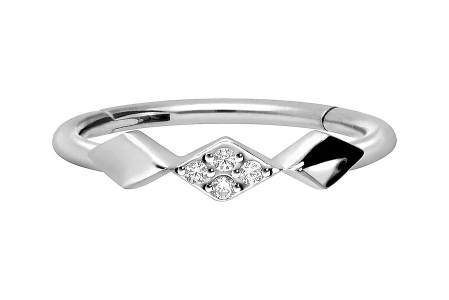 PIERCINGLINE Piercing-Set Chirurgenstahl Segmentring Clicker 3 günstig online kaufen