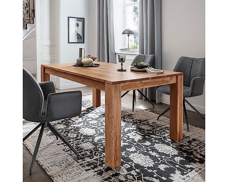 Liadomo Esstisch Barcelona, Akazie klar lackiert, Auszugsfunktion, Breite 1 günstig online kaufen