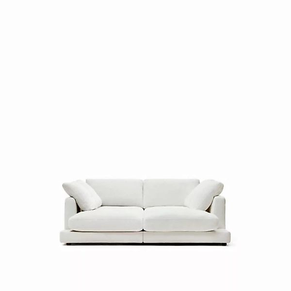 Natur24 Sofa 3-Sitzer Sofa Gabrielle 210 x 193 x 87 cm Weiß günstig online kaufen