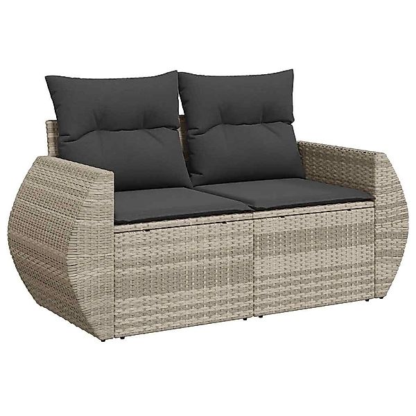 vidaXL Loungesofa Gartensofa mit Kissen 2-Sitzer günstig online kaufen