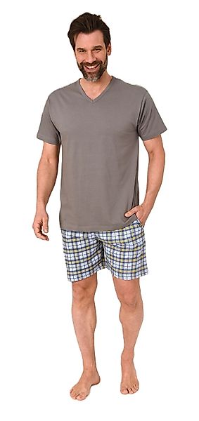 Normann Pyjama Normann Herren kurzarm Schlafanzug günstig online kaufen