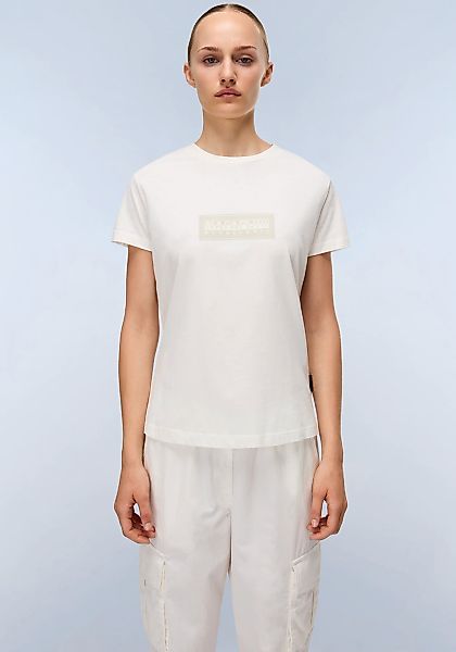 Napapijri Kurzarmshirt "S-BOX LOGO SS W 1 A69 LANGOUSTINO A69", Mit Rundhal günstig online kaufen