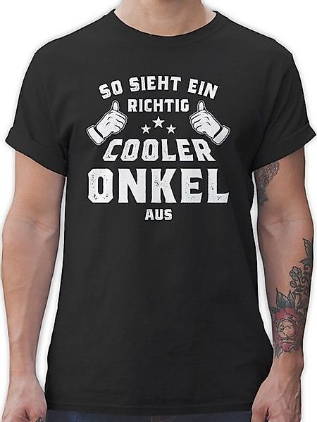 Shirtracer T-Shirt So sieht ein richtig cooler Onkel aus Onkel günstig online kaufen