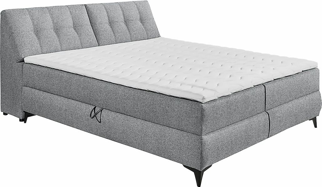 ED EXCITING DESIGN Boxbett "Atlantis", mit Bettkasten und Stauraum im Kopft günstig online kaufen