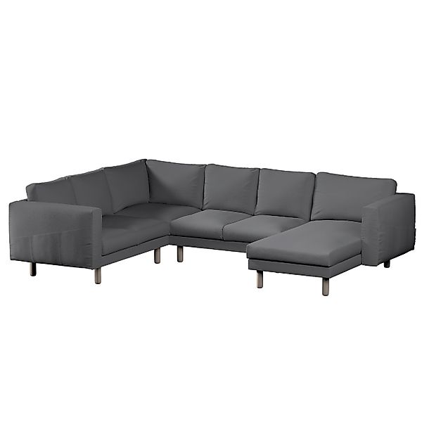 Bezug für Norsborg 5-Sitzer Ecksofa mit Recamiere, grau, Norsborg Bezug für günstig online kaufen