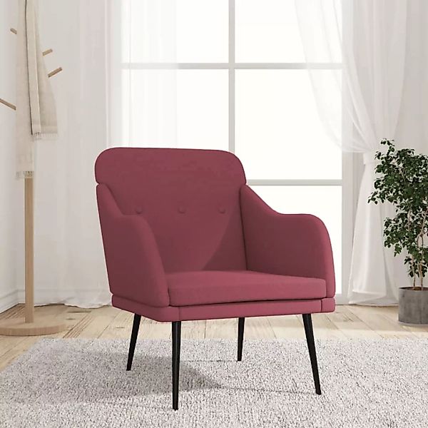 Vidaxl Sessel Weinrot 63x76x80 Cm Stoff günstig online kaufen