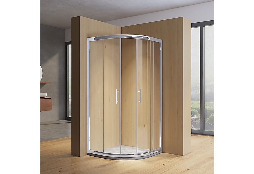 SONNI Runddusche Duschkabine rund,80cm-100cm,Viertelkreis,Eckdusche,Schiebe günstig online kaufen
