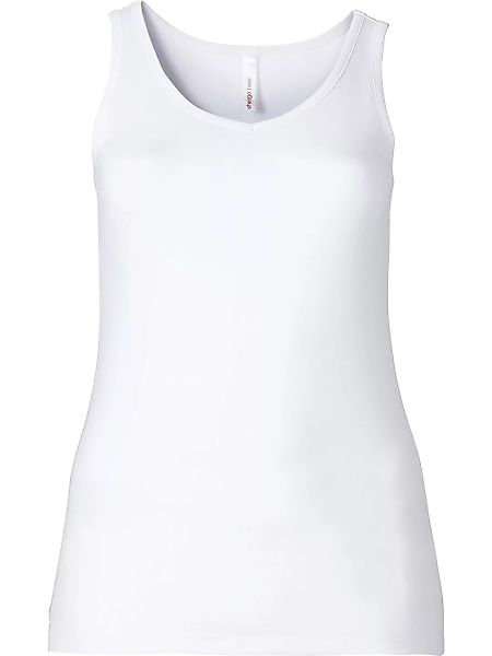 Sheego Tanktop Große Größen fein gerippte Shirtware günstig online kaufen